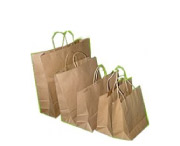 Sacolas em papel Kraft 